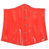 Nxy корсет для одежды сексуальный короткий корсет из искусственной кожи с зеркальным кожаным зажимом 2205258114013