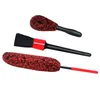 Car Sponge 3pcs Wheel Cleaning Brush Soft Synthetic Wool Tire Rim Scrubber Scratch-Free Tool Auto Detailing BrushCar