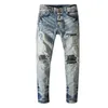 amirs fashion herenjeans slim fit zwarte Amerikaanse stretchjeans met kniegat219E