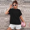 Women's T-Shirt 2022 Summer Top Round Neck Basic Short Sleeve Women Solid T-shirtWomen's