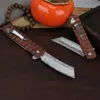 Top Quality R0709 Flipper Folding Knife 76 layers VG10 Damascus Steel 76 layers Blade Rosewood Handle Ball Bearing Fast Open EDC Pocket Knives