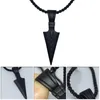 Kolye Kolyeler Erkekler Vintage Alaşım Arrowhead Kolye Erkekler için Chocker Paslanmaz Çelik Moda Jewelrypendent