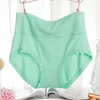 Q001 4 Pz / lotto Big Size 6XL Panty Solid Vita alta Intimo Donna Mutandine Morbide viscosa Lingerie Slip 220422