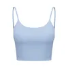 LU-10 Yoga Outfits Backless Crop Tank U-Back Soft Workout Gym Bras Vrouwen Racerback Sexy Sport Mouwloos Shirt Athletic tops