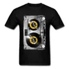 Cassete da velha escola camiseta camiseta sem escala Tirada Tirada Electronic Music Rock Tshirts For Men Birthday Gift Band camiseta 220715