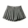 Sommar hög midja kvinnor sexig mini vintage veckad kjol koreanska tenniskjolar korta vita svarta 220511tzzl