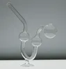 Encaixes de tubulação de vidro para utensílios de fumo tubos de vidro curvados em forma de vidro de borosilicato alto e encaixe de tubulação