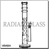 hookah 14" Glass Milky Beaker Bong water pipes coil condenser spiral percolator now with splash guard perc grace bongs