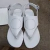 Fashion-High Quality Fashion Trend Simple And Comfortable Flip-flop Sandals Luxury Brand Designer Lady Leather Flat Sandal Size 35-41