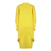 Vrouwen herfstjurk 2022 Vonda Beach Sundress Vintage lange mouw geprinte MDI -jurk Casual revers nek feestvestidos elegant robe244m