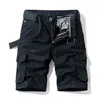 Summer Men Shorts Fashion Casual Military Uniforms Tactical Pants Cotton Jogging Sports Overalls Send Belt 220325
