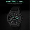 Quartz Watches Sports Brand Male Clock Alarm 50M Waterproof Stopwatch LED Back Light Wristwatches Men Watch Sport