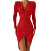 Jurken Dameskleding Damesjurk voor jaaravond Bodycon Party Print Sexy voor dames W220421