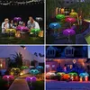 Solar Jellyfish Lights 7 Color Changing Garden Waterproof Outdoor Flowers Lamp Courtyard Pathway Landscape Decor 220429