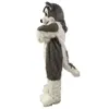 Hallowee Grijze Wolf Husky Hond Mascotte Kostuum Hoge Kwaliteit Cartoon Anime Thema Karakter Carnaval Volwassen Unisex Jurk Kerst Verjaardag Party Outdoor Outfit