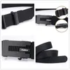 Belts Brand Fashion Nylon Men Belt Alloy Automatic Buckle Casual Canvas Trousers Tank Pattern Designer Male Waist Strap