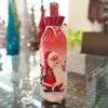 Christmas Wine Bottle Covers Santa Claus Snowman Wines Bottles Cover Deer Xmas Gift Bag New Year Christmas Table Decoration BH7131 TYJ