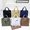 3PCS ICE Backs Women Canvas حقيبة يد كبيرة للكتاب مع حقيبة مزدوجة