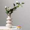 Niflheim Nordic keramiska vase beige växtkrukan heminredning blomma arrangemang trädgård vardagsrum kontor skrivbord dekoration hantverk 220423