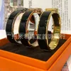 New designer love h enamel premium version bangle bracelet female titanium steel letter male couple net red with the same paragrap3826808
