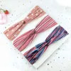 3pc Lady Knotted Headband Korea Style Flower Hair Tillbehör för Kvinnor Turban Elastiska Hårband Huvudomkopplare WHS01 AA220323