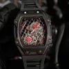 Män tittar på Richrmill vs Factory Carbon Fiber Top Quality Wristwatch Richrd Wristwatch Designer Leisure RM27-04 Carbon Tape Fashion