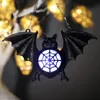 Décoration de fête en forme de chauve-souris lumineuse LED rvb lumière mur fenêtre suspension pour Halloween fête décorations de cour