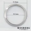 Reparationsverktygssatser Silver räfflad ram i rostfritt stål Passar 36 mm 39 mm klockfodral Ringersättningsdelar Hög kvalitet Reparation