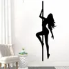 Wall Stickers Long Hair Girls Portrait Sticker Wallpapers Decals Sexy Woman Art Mural HJ67