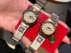 Женские роскошные часы с бриллиантами 28 мм Часы Montre Luxe с ремешком из титановой стали Zf Factory