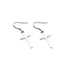 Stud Real 925 Sterling Silver 100 Simple Gothic Cross Earrings for Women Jewelry Party Ear Studs Girl Gifts OrnamentStud9864587