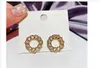 Z6 Fashion Letter Stud أقراط السيدات المصمم الفاخرة للمجوهرات جودة عالية للسيدات حفل زفاف زوجين هدية حزام حزام Box8734277