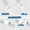 JESLED 8FT LED magasin luminaire 8 pieds LED Tube lumières V forme bande éclairage 150W 15000LM 6000K 48 Pack pour Garage lentille transparente