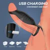 Vibration à double pénétration du pénis manche jouets sexy jouets pour couples STRAP sur les anneaux Delay Ejaculation Afficier Vagina5415953