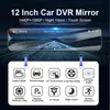 Acceo K Car DVR Mirror Inch Dash Cam Video Recorder IMX Streaming Media Dash Camera Support GPS P BACKA CAMERA J220601