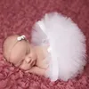 Newborn TuTU Skirt Girls Tulle Tutu Dress Designer Toddler Ball Gown Headband 2pcs Sets Gauze Photography Clothing Studio Baby Photo Costume 16 Colors