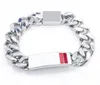 Designer Armband Link Womem Men Halsband Armband 316L Rostfritt stål Choker -smycken Högpolerad gjutkedjor Double Safet201B