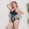 Kadın Mayo Tek Parça Mayo Kadın Seksi Yüzme Takımları Artı Boyut Boyutu Banyat Bikini Baskı Tertenci Beachwearwearween's Women's Swomen