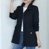 Hifashion Women Double Layer Windbreaker Autumn Casual Slim Coat Fashion Plus Size 4XL Standup Collar Ladies Jacket 220817