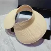 Designers Visir Hat Caps for Women Mens Fashion Brand Halm Hats P Cap Women Luxury Designer Casquette Travel Beach Grass Unisex Sunhat 2205265D