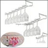 Wall-Mounted Wine Racks Kitchen Storage Organization Housekee Home Garden New Red Glass Goblets Hanger Rack Upside Down Stemware Bar Pub H