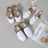 Primavera Scarpe per bambini Bambini Catena Catena Casual Scarpe Casual Baby Girls Catena Mocassini Balletto Balletto Balletto Ragazzi Bianco Mocassino Mary Jane 220401