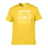 Ankunft Herren Mode -Skelett Autismus Es ist keine Behinderung, es ist eine andere Fähigkeit, die Männer t -Shirt 220521 sind