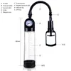 Transparent Vacuum Male Penis Enlargement Extender Device With Pressure Gauge Sex Toys For Men Glans Trainer Y19052703287M2547000