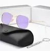 2022 neue Klassische Polarisierte Sonnenbrille Frauen Designer Marke Legierung Metall Polaroid HD Gehärtetem Glas Objektiv Retro Brille Sonnenbrille UV400