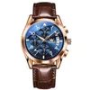 OLEVS 2878 High Quality Original Men's Watch Waterproof Luminous Quartz Wrist watch Leather Date Sports Top Brand Male Watch