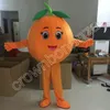 Halloween Orange Pumpkin Mascot Costumes Högkvalitativ tecknad Mascot Apparel Performance Carnival Adult Size Event Reklam kläder