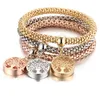 3pcs / set moda elastico braccialetto di cristallo diamante cuore corona albero della vita farfalla fascino braccialetti braccialetti braccialetto braccialetto
