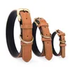 PU Dog Collar Pet Leather Custom Collars for Small Medium Large Dogs Roper Dropshipping Dog Collar Accessories 0622