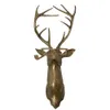 Tête d'animal en bronze, décoration de maison avec lunettes, support mural suspendu, ours, souris, cerf, lapin, cerf, décoration pendentif 6906323
